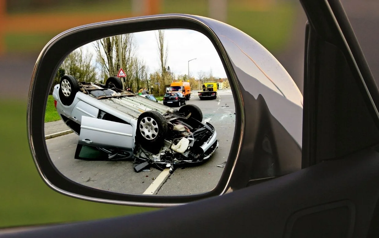 accident de voiture apres depassement