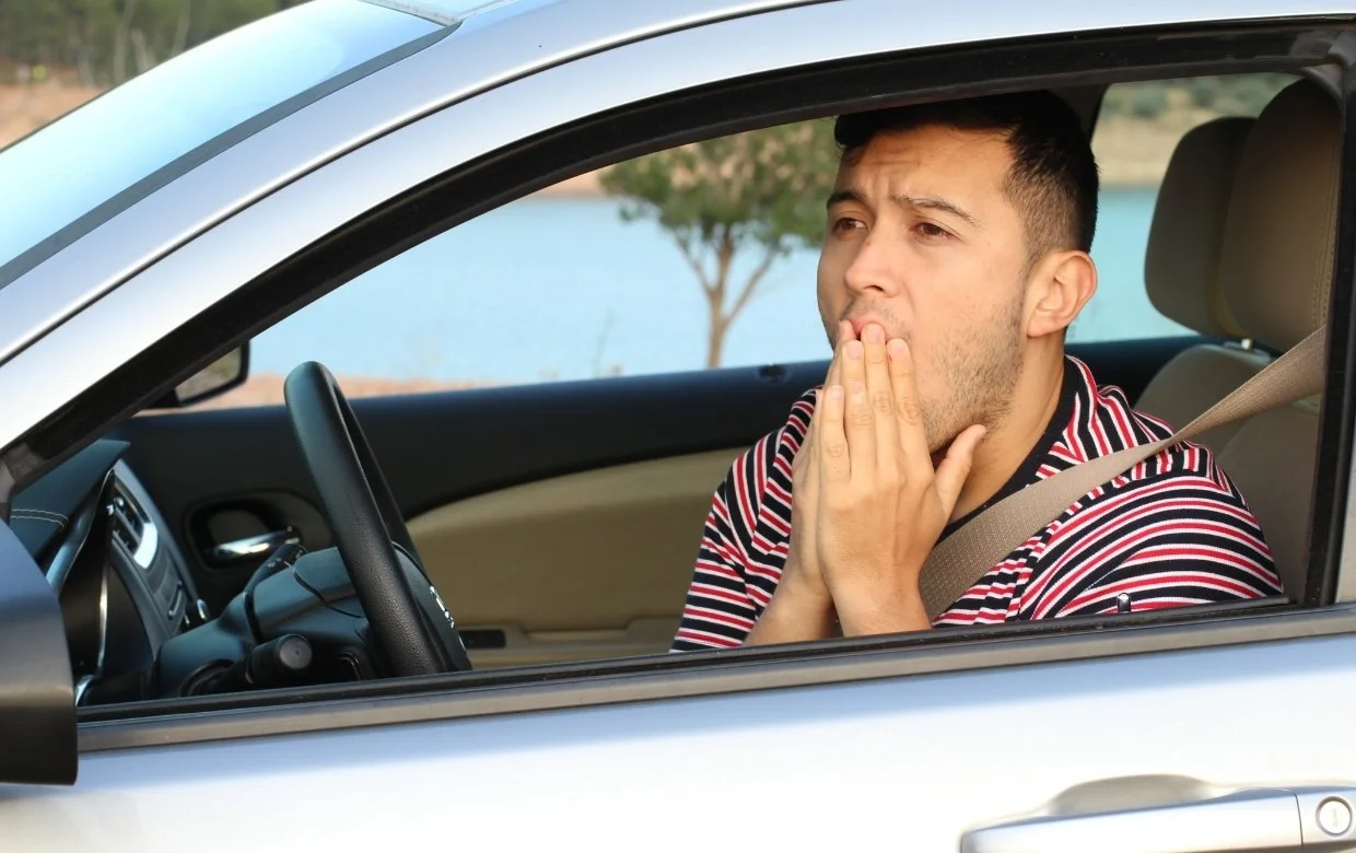 salarié ayant peur en voiture